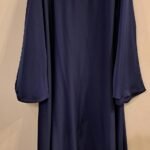 Front Closed Abaya Navy Blue