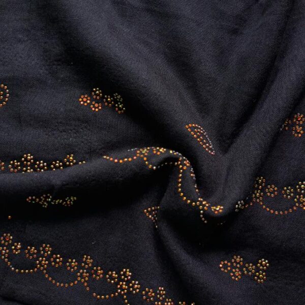 Lawn Hijab with Diamantes Black