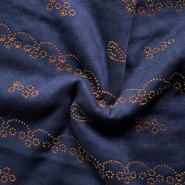 Lawn Hijab with Diamantes Navy