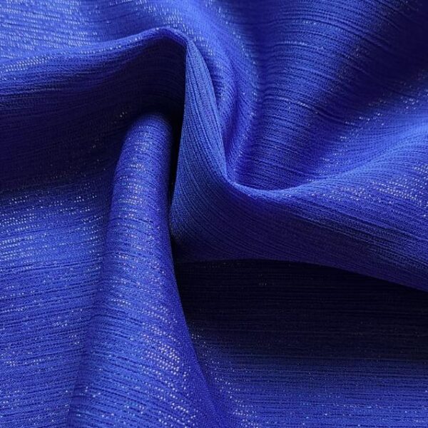 Lurex Silver Glitter Stole Royal Blue