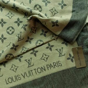 Louis Vuitton Silk Cashmere Scarf Chocolate