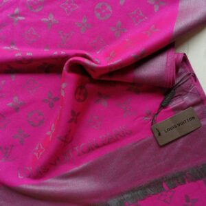 Louis Vuitton Silk Cashmere Scarf Pink