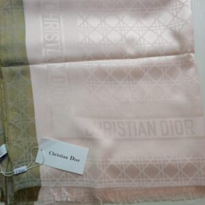 Christian Dior Silk Scarf Peach