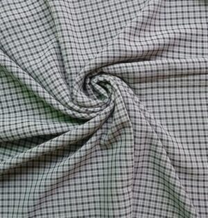 Printed Square Hijab Off White Check