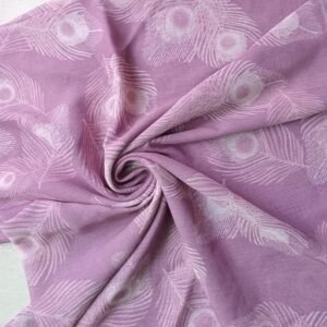 Printed Square Hijab Peacock