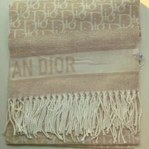 Christian Dior Wool Stole Light Brown