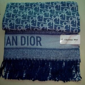 Christian Dior Wool Stole Navy