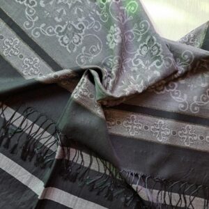 Banarsi Silk Stole Black