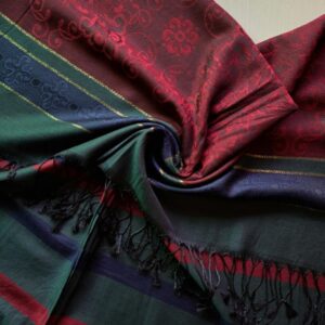 Banarsi Silk Stole Forest