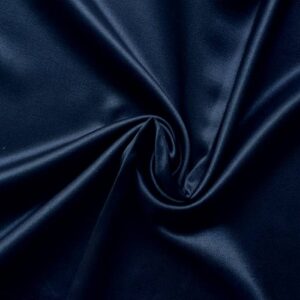 Plain Silk Scarf Navy