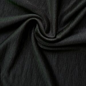 Crinkle Jersey Hijab Black