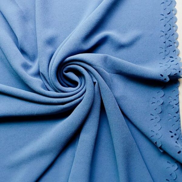 Classic Georgette Square Scarf Cloud Blue