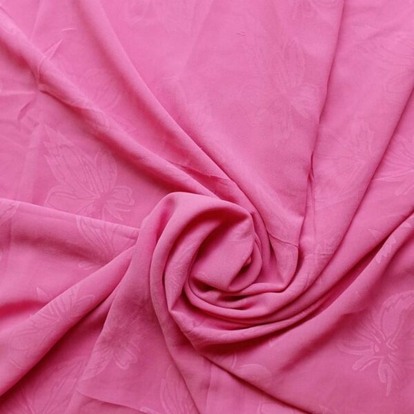 Classic Georgette Square Scarf Fuscia Pink