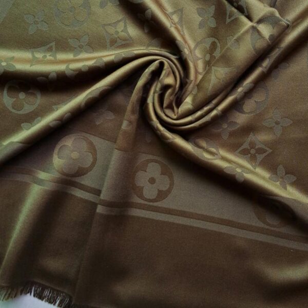 Floral Silk Scarf Green