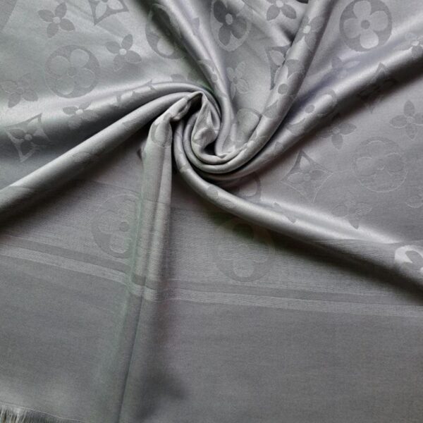 Floral Silk Scarf Honey Grey