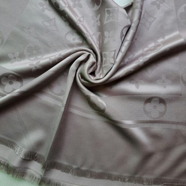 Floral Silk Scarf Mauve