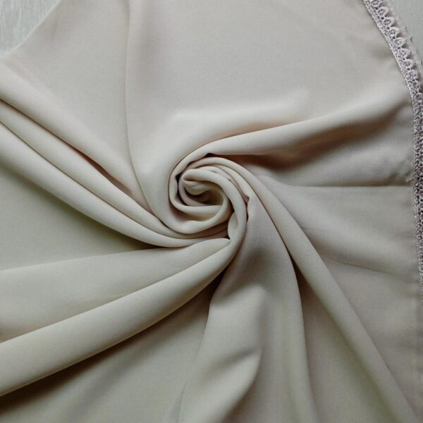 Georgette Square Scarf Beige
