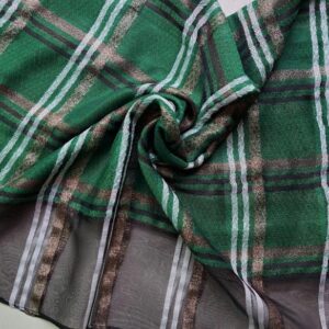 Premium Organza Stole Green