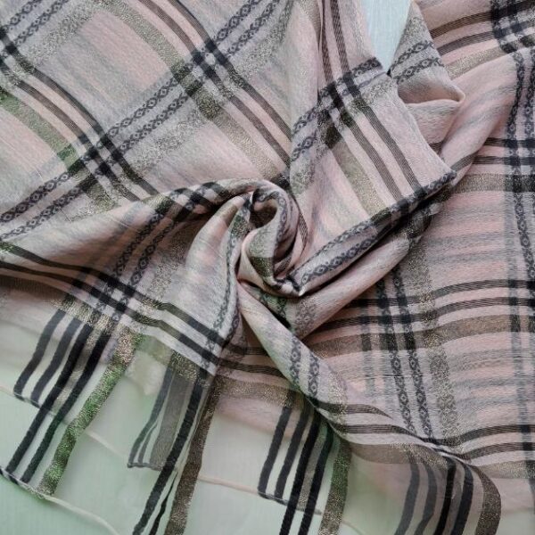 Premium Organza Stole Light Pink