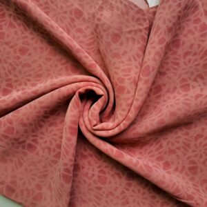Premium Self-Print Georgette Hijab Coral