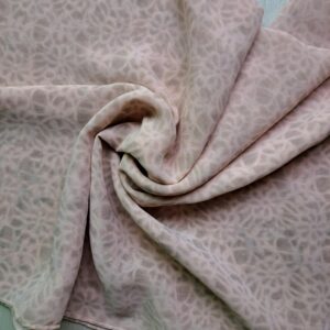 Premium Self-Print Georgette Hijab Peach