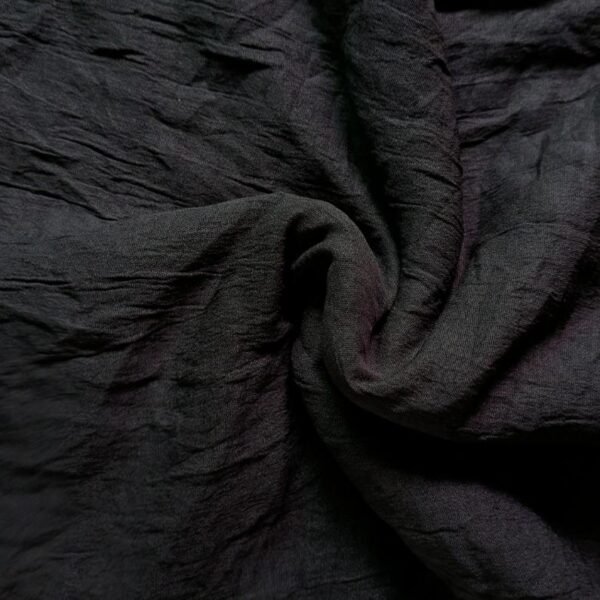 Crinkle Crepe Lawn Hijab Black