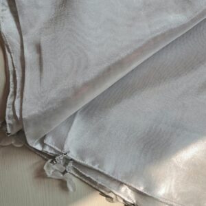 Glitter Organza Dupatta Silver White