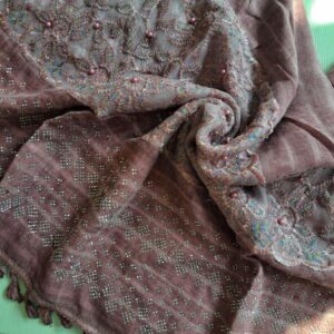 Party Wear Lawn Hijab Berry Pink
