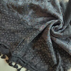 Party Wear Lawn Hijab Charcoal