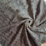 Party Wear Lawn Hijab Wood Brown