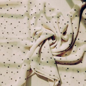 Premium Printed Square Scarf Cream