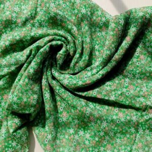 Premium Printed Square Scarf Green Meadow