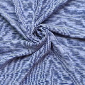 Printed Square Hijab Blue Stripes