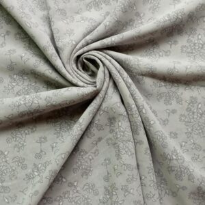 Printed Square Hijab Grey Floral