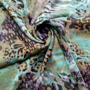 Printed Square Hijab Sapphire