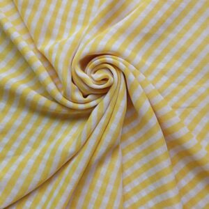 Printed Square Scarf Lemon Stripes