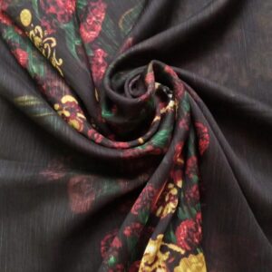 Printed Square Scarf Raven