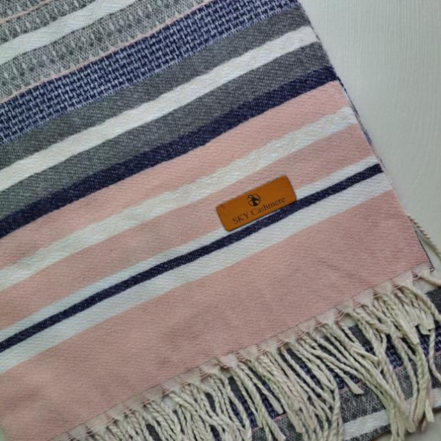 Cashmere Winter Stole Coral Cashmere Winter Stole Coral