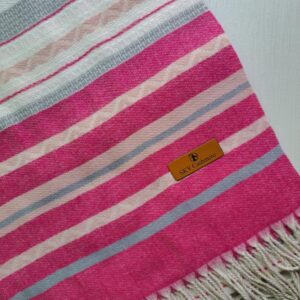 Cashmere Winter Stole Deep Pink