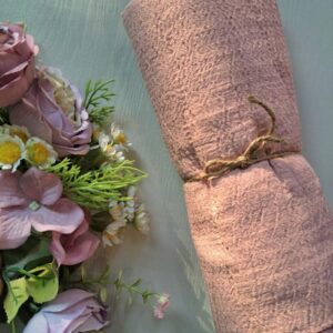 Crepe Cotton Stole Powder Pink