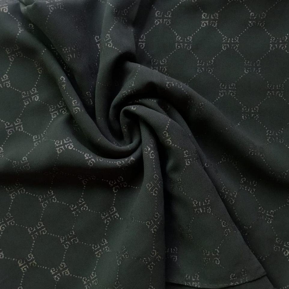 Fancy Georgette Hijab Dark Olive Fancy Georgette Hijab Dark Olive