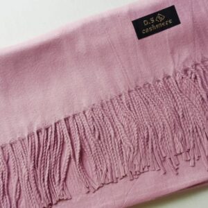 Plain Cashmere Wool Scarf Blush