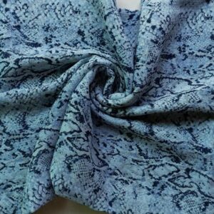 Premium Printed Square Scarf Mystic Blue