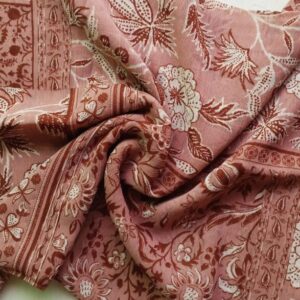 Premium Printed Square Scarf Rouge