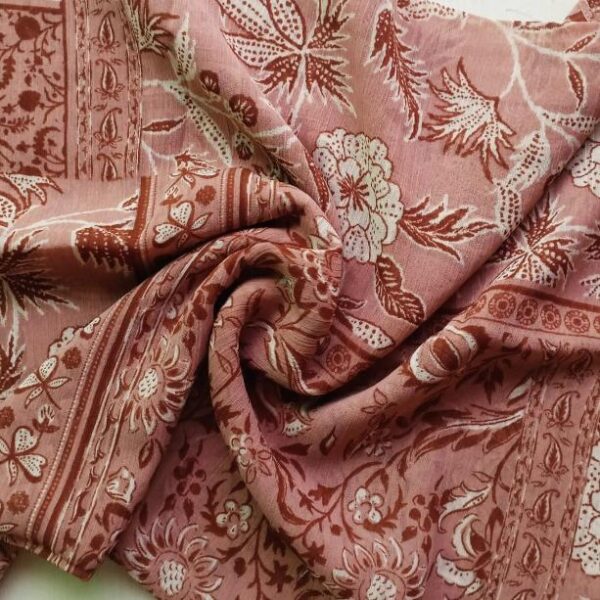 Premium Printed Square Scarf Rouge