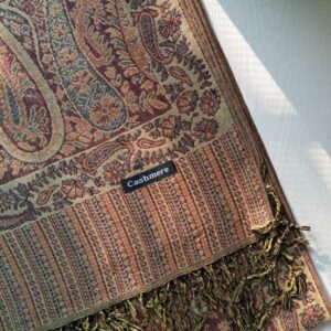 Printed Pashmina Shawl Burgundy