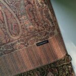 Printed Pashmina Shawl Mahogany