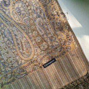 Printed Pashmina Shawl Mustard