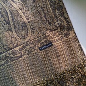 Printed Pashmina Shawl Smoke Grey