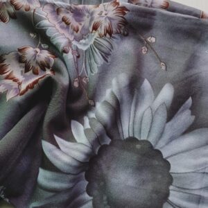 Printed Square Scarf Sun Flower